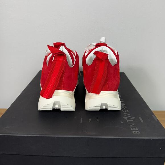 New Unravel Project Double Tongue Sneakers in Red Leather Women's Size EU 36 - Picture 8 of 11